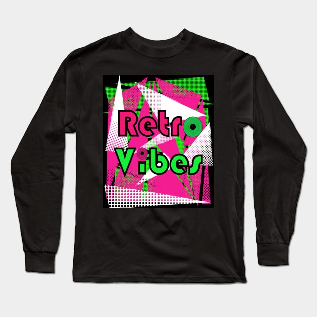 1980 RETRO Vibes Long Sleeve T-Shirt by SartorisArt1